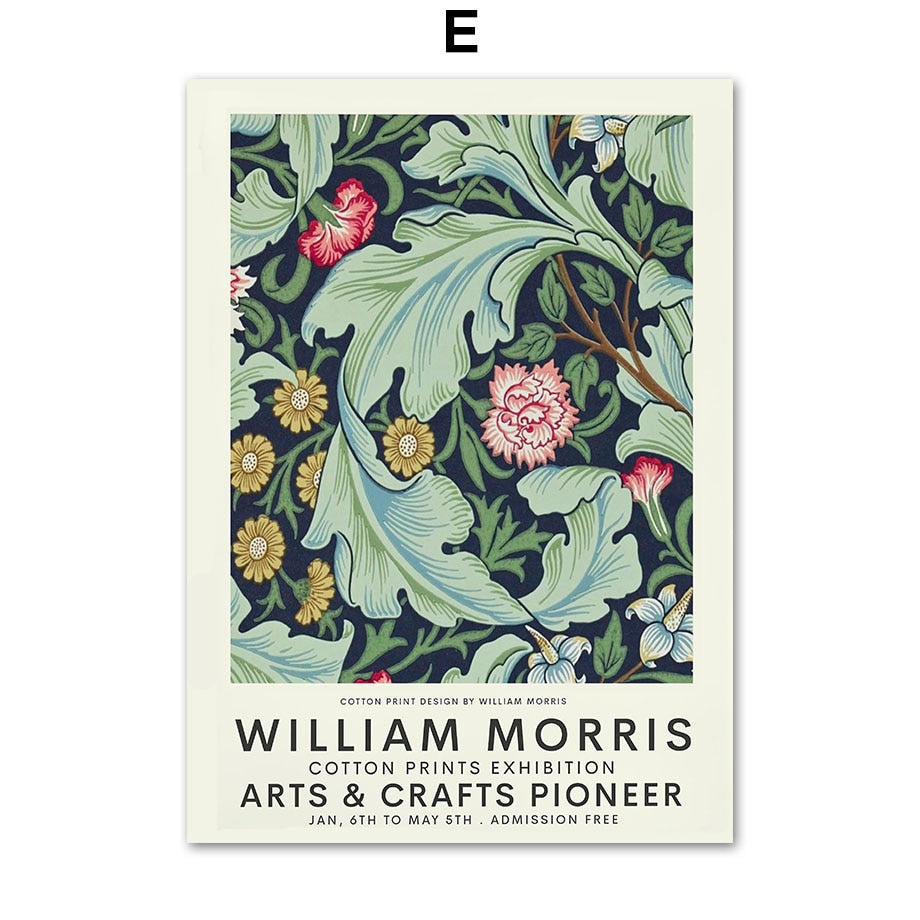 Abstract William Morris Canvas Prints