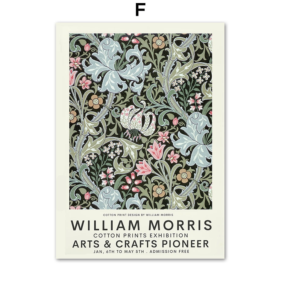 Abstract William Morris Canvas Prints