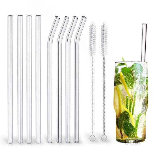 High Borosilicate Reusable Glass Straws
