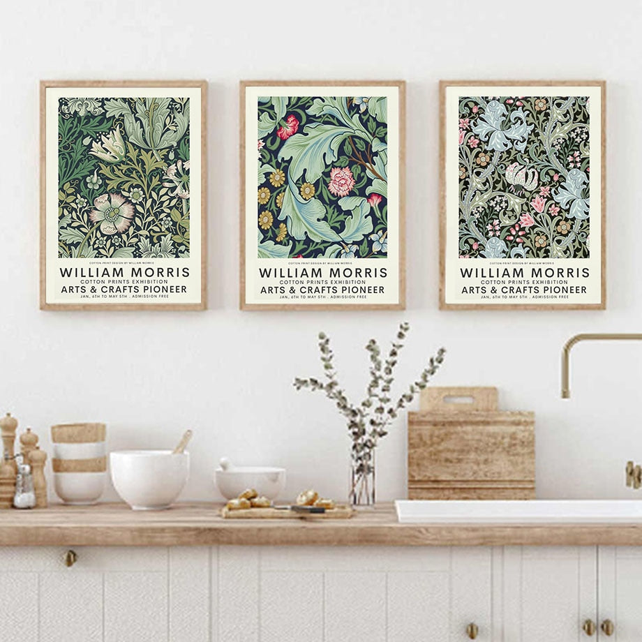 Abstract William Morris Canvas Prints