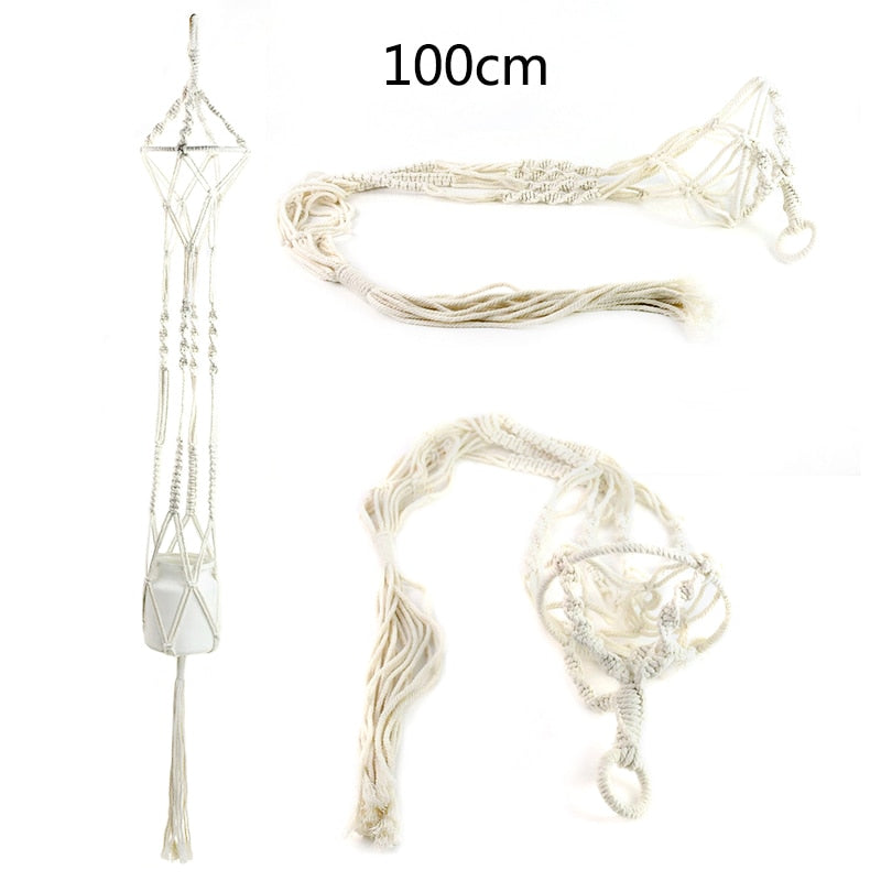 Handmade Flower Pot Hanging Net Bag