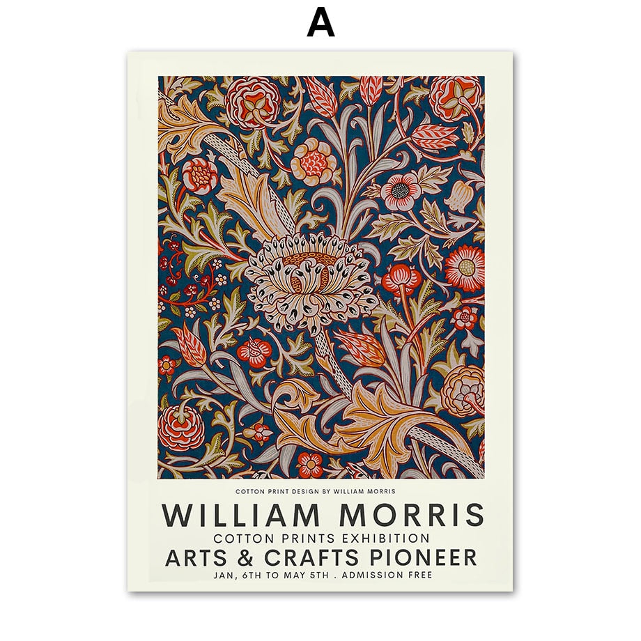 Abstract William Morris Canvas Prints