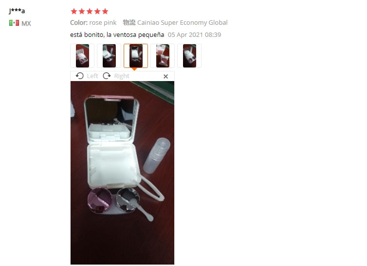 Metallic Contact Lens Case