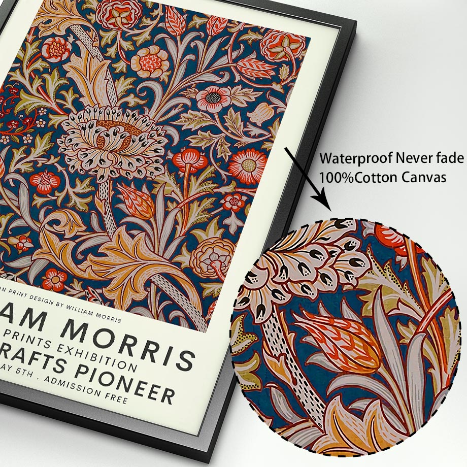Abstract William Morris Canvas Prints