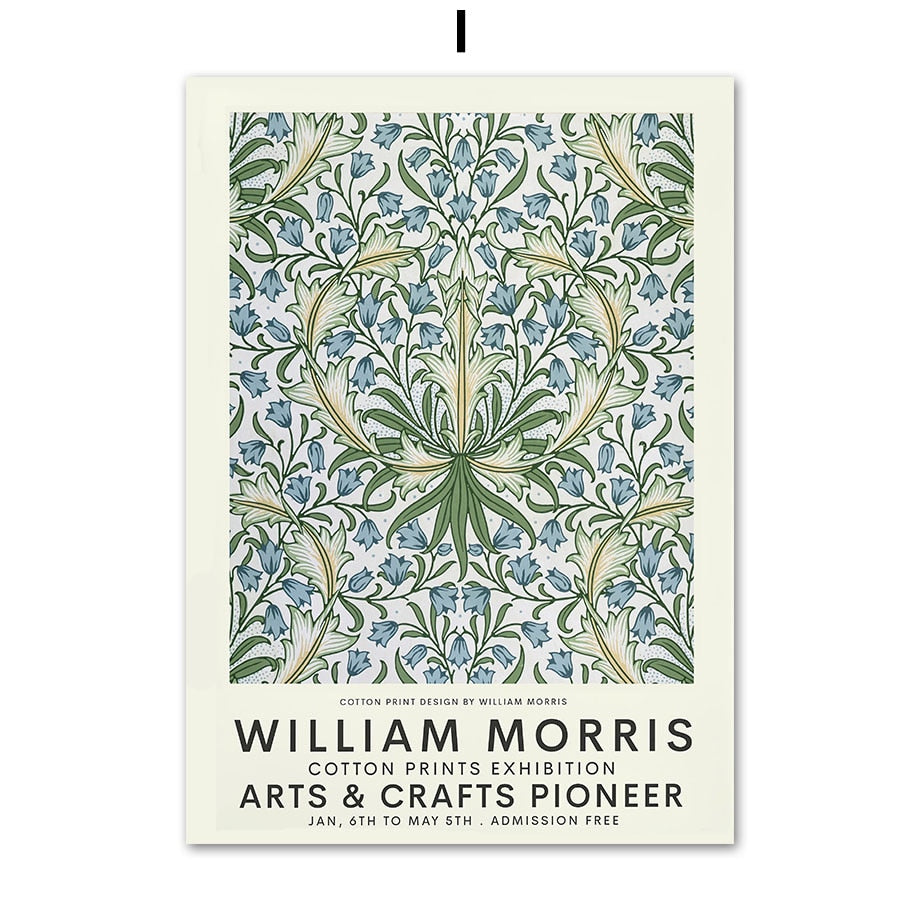 Abstract William Morris Canvas Prints