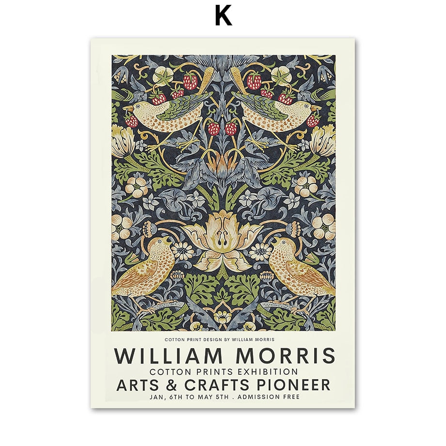Abstract William Morris Canvas Prints