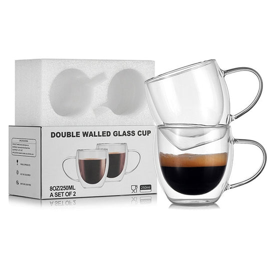Heat-Resistant Double Wall Glass Cup