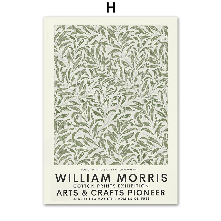 Abstract William Morris Canvas Prints