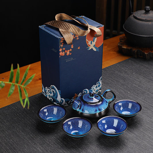 Ceramic Kung Fu Tea Pot and Cup Set