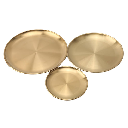 Classic gold serving plates