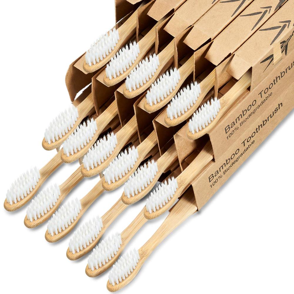 Bamboo Biodegradable Toothbrush Set (10)