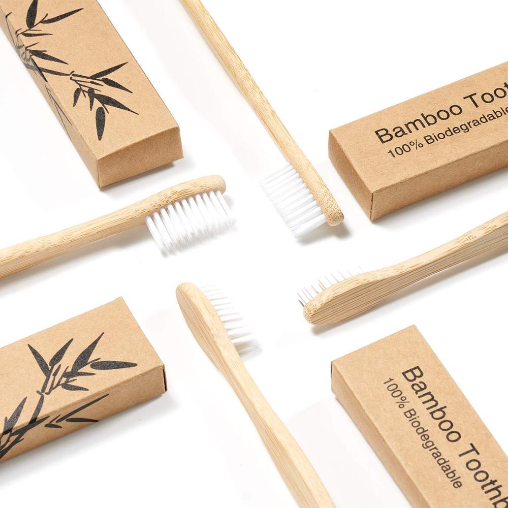 Bamboo Biodegradable Toothbrush Set (10)