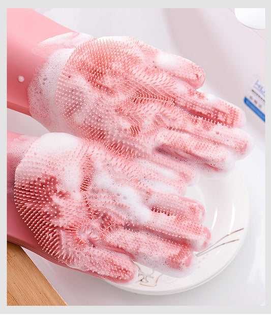 Magic Silicone Dishwashing Gloves