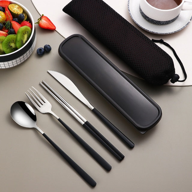 Travel Stainless Steel Cutlery Kit