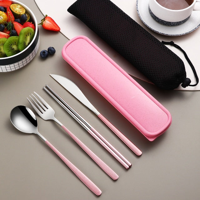 Travel Stainless Steel Cutlery Kit