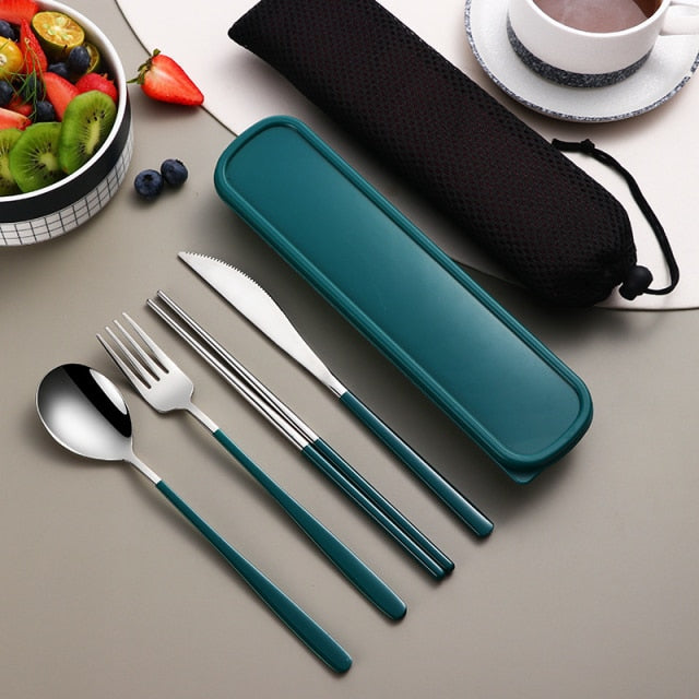 Travel Stainless Steel Cutlery Kit