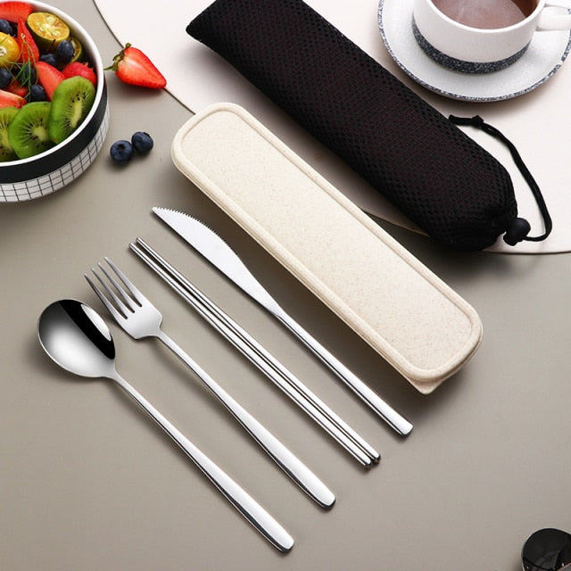 Travel Stainless Steel Cutlery Kit