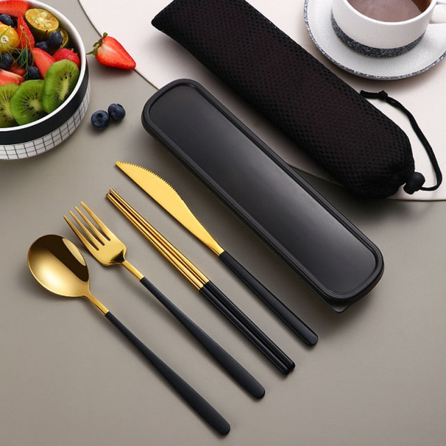Travel Stainless Steel Cutlery Kit
