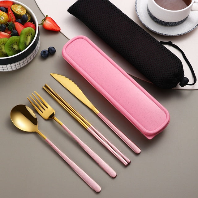 Travel Stainless Steel Cutlery Kit