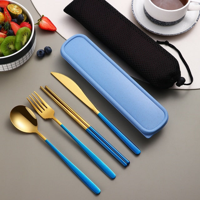 Travel Stainless Steel Cutlery Kit