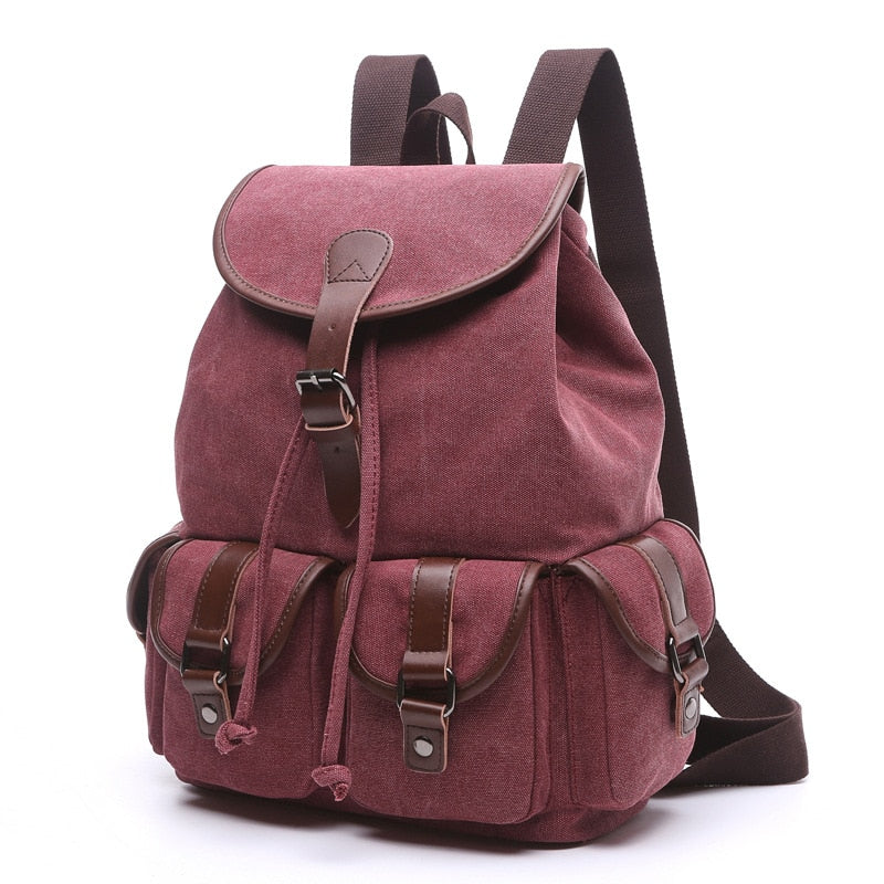 Canvas Drawstring Backpack