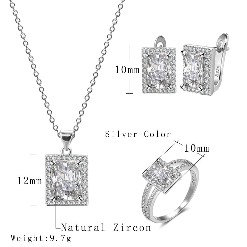 Cubic Zirconia Jewellery Set