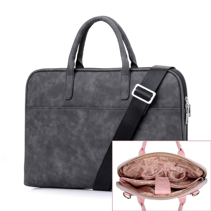 Stylish Waterproof Laptop Briefcase - Scratch-Resistant