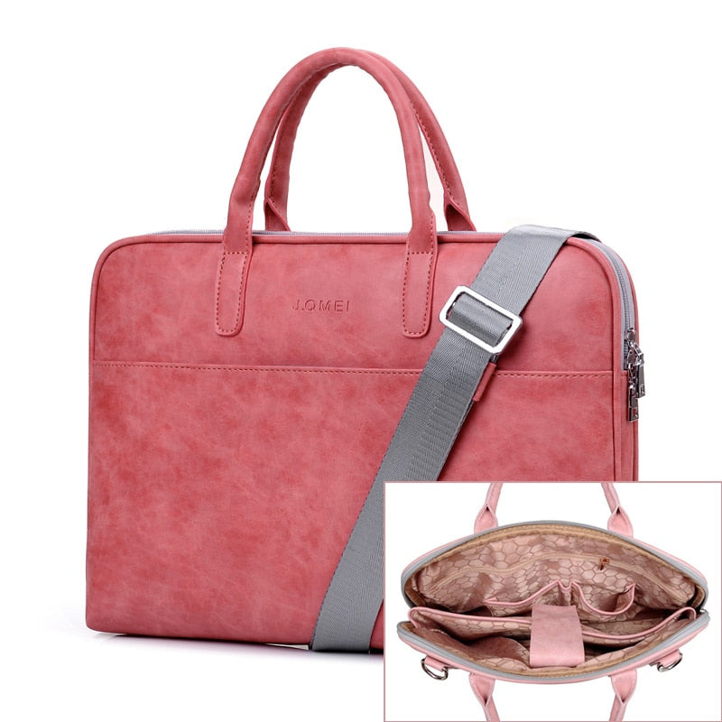 Stylish Waterproof Laptop Briefcase - Scratch-Resistant