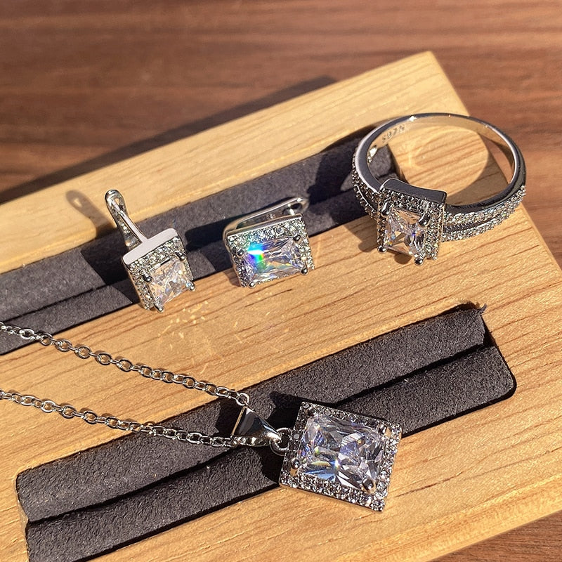 Cubic Zirconia Jewellery Set