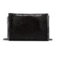 Faux Suede Chain Clutch