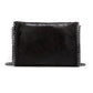 Faux Suede Chain Clutch