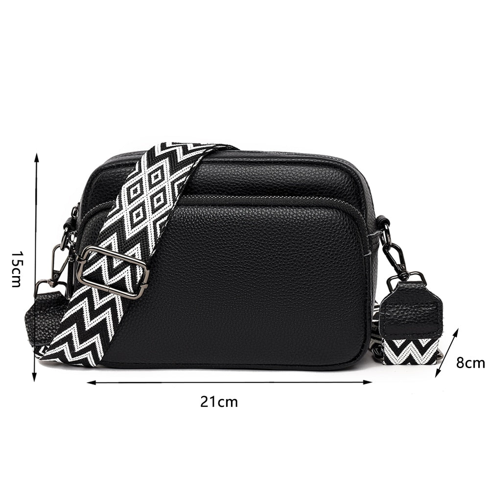 Double Zip Crossbody Bag