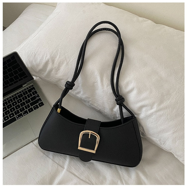 Belt Buckle Style Shoulder Bag