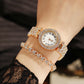 Diamond Quartz Watch and Tennis Bracelet Set