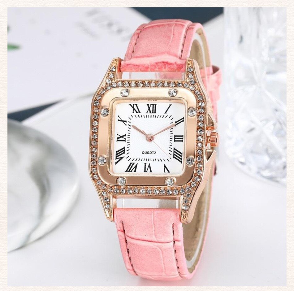 Diamond watch and hot sale bracelet set