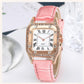 2Pcs Set Women Diamond & Quartz Watch and Bracelet