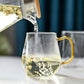 1.5L Diamond Texture Heat-resistant Glass Teapot Set