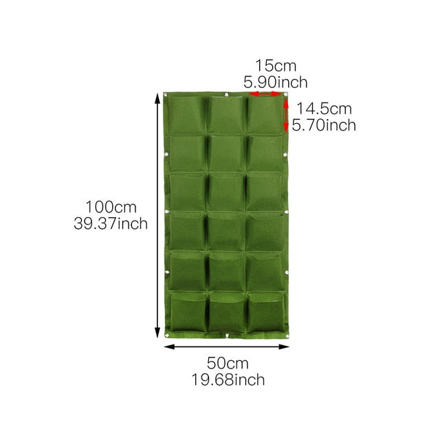 Vertical Multiple Pocket Garden for Indoor/Outdoor Use