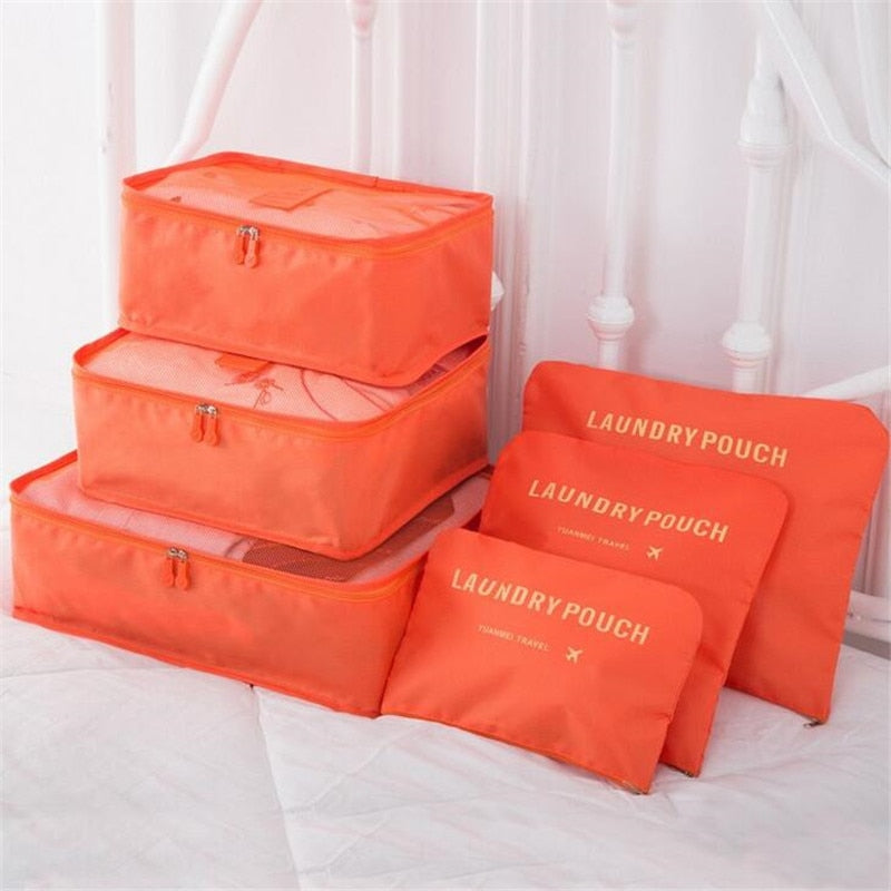 6 Piece Travel Storage Bag Set