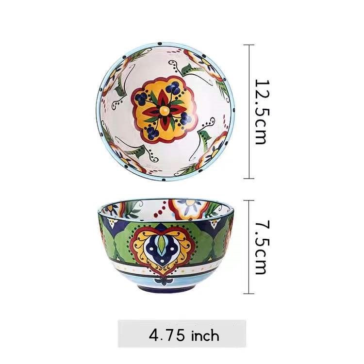 Bohemian Ceramic Bowl Collection