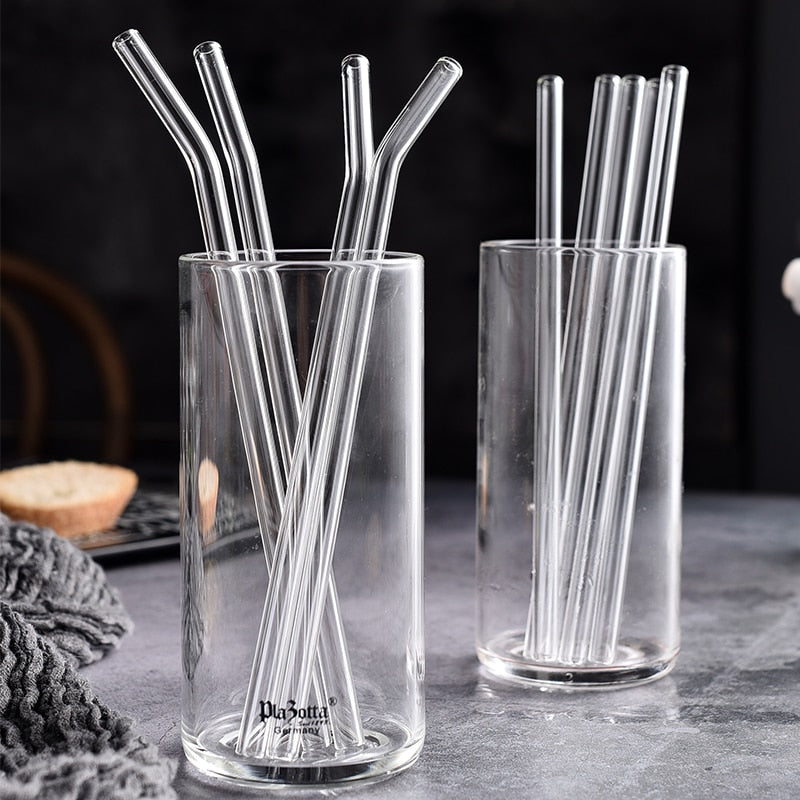 High Borosilicate Reusable Glass Straws