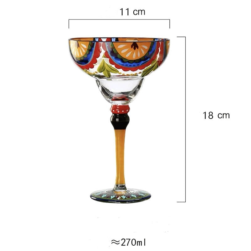 Handmade Festive Cocktail Glasses