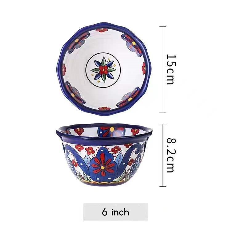 Bohemian Ceramic Bowl Collection