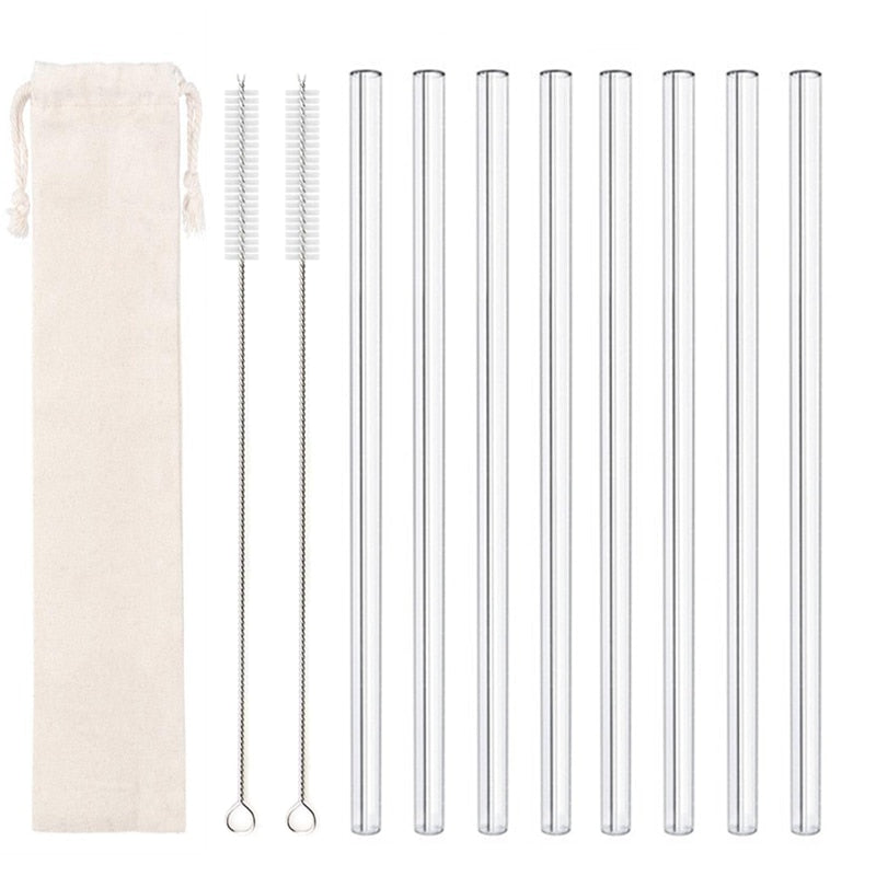 High Borosilicate Reusable Glass Straws