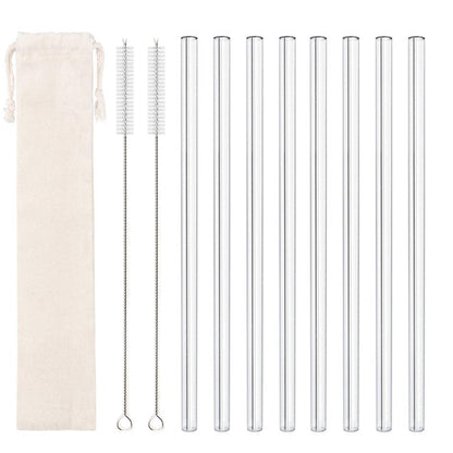 High Borosilicate Reusable Glass Straws