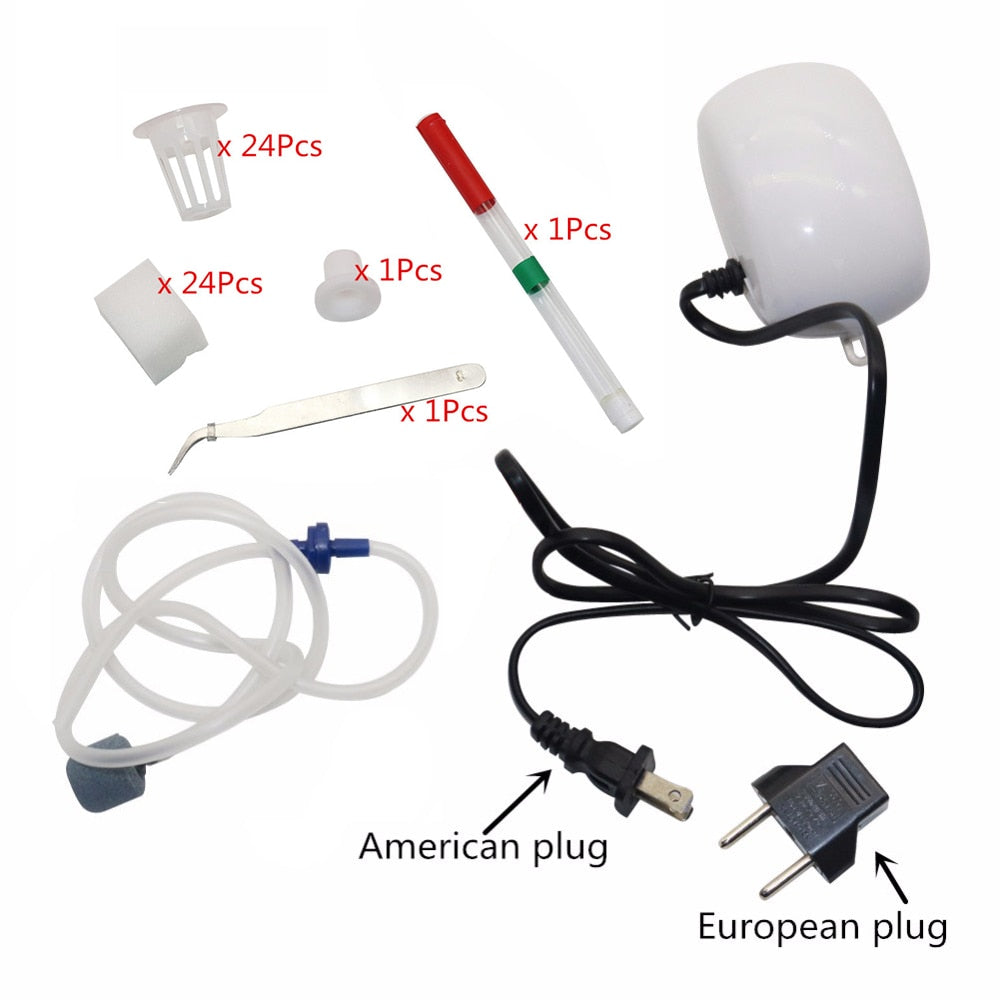 24 Hole Hydroponic Garden Kit with Oxygen Pump