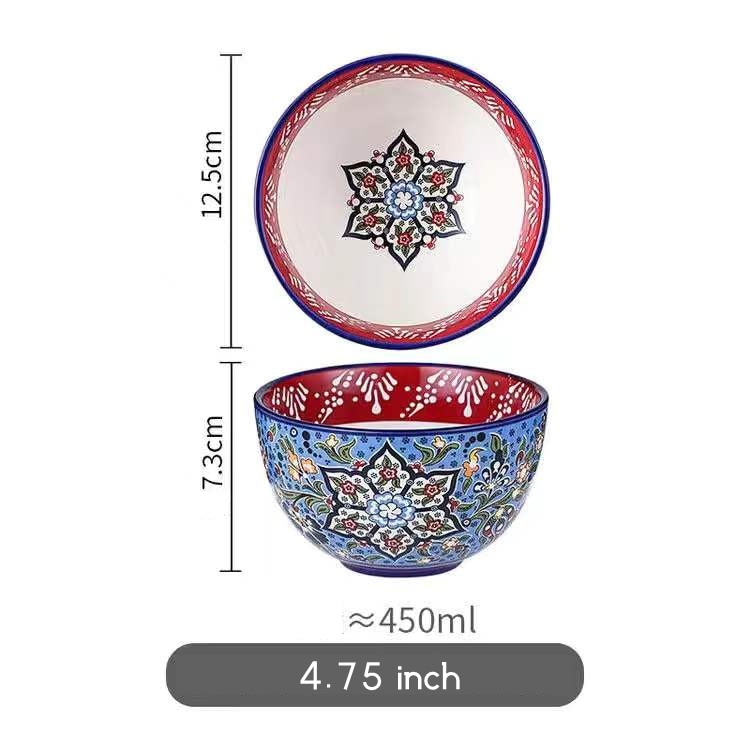 Bohemian Ceramic Bowl Collection