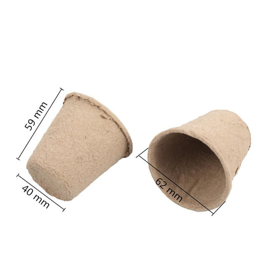 10 Piece Biodegradable Paper Pulp Seedling Pots