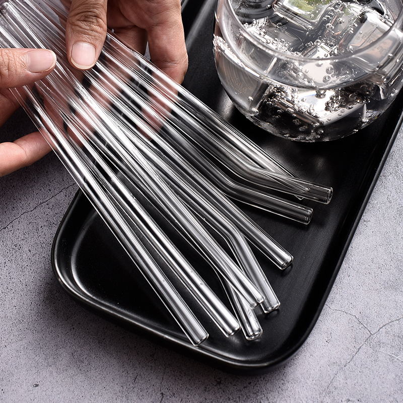 High Borosilicate Reusable Glass Straws