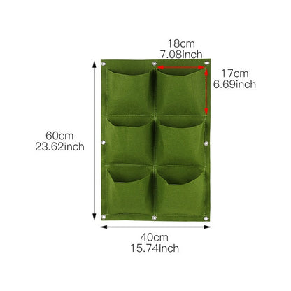 Vertical Multiple Pocket Garden for Indoor/Outdoor Use